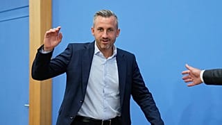 AfD-Spitzenkandidat in Sachsen-Anhalt, Ulrich Siegmund, in der Bundespressekonferenz in Berlin, 7. September 2026