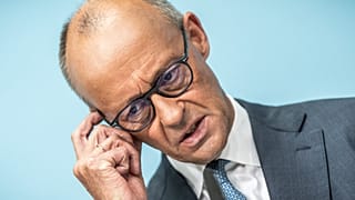 Bundeskanzler Friedrich Merz (CDU) bei einer Pressekonferenz nach der Wahl in Sachsen-Anhalt, Konrad-Adenauer-Haus, 7. September 2026