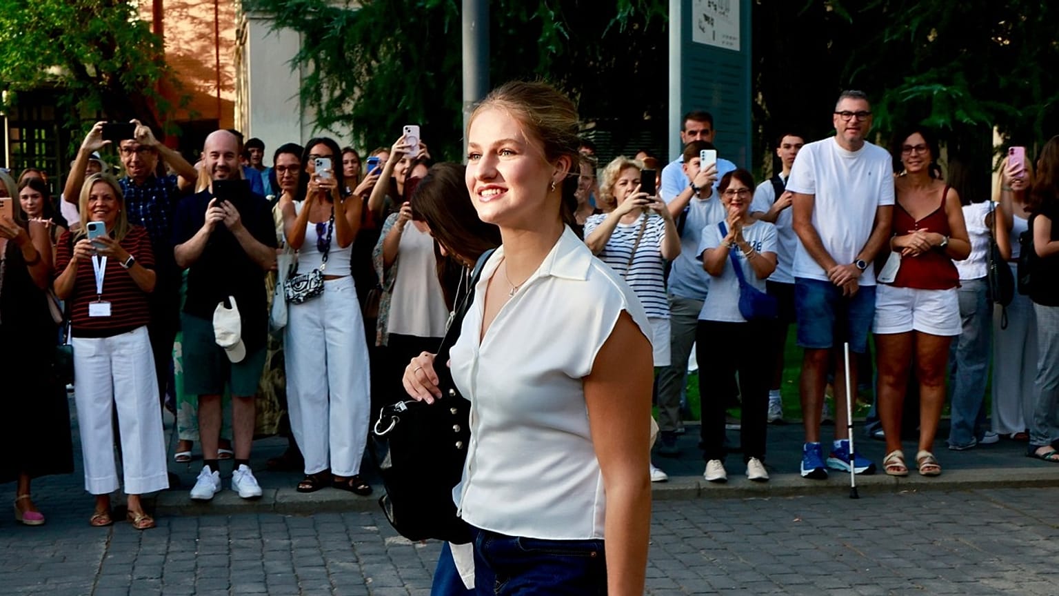 La princesa Leonor llega a la Universidad Carlos III