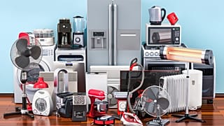 A pile of household appliances