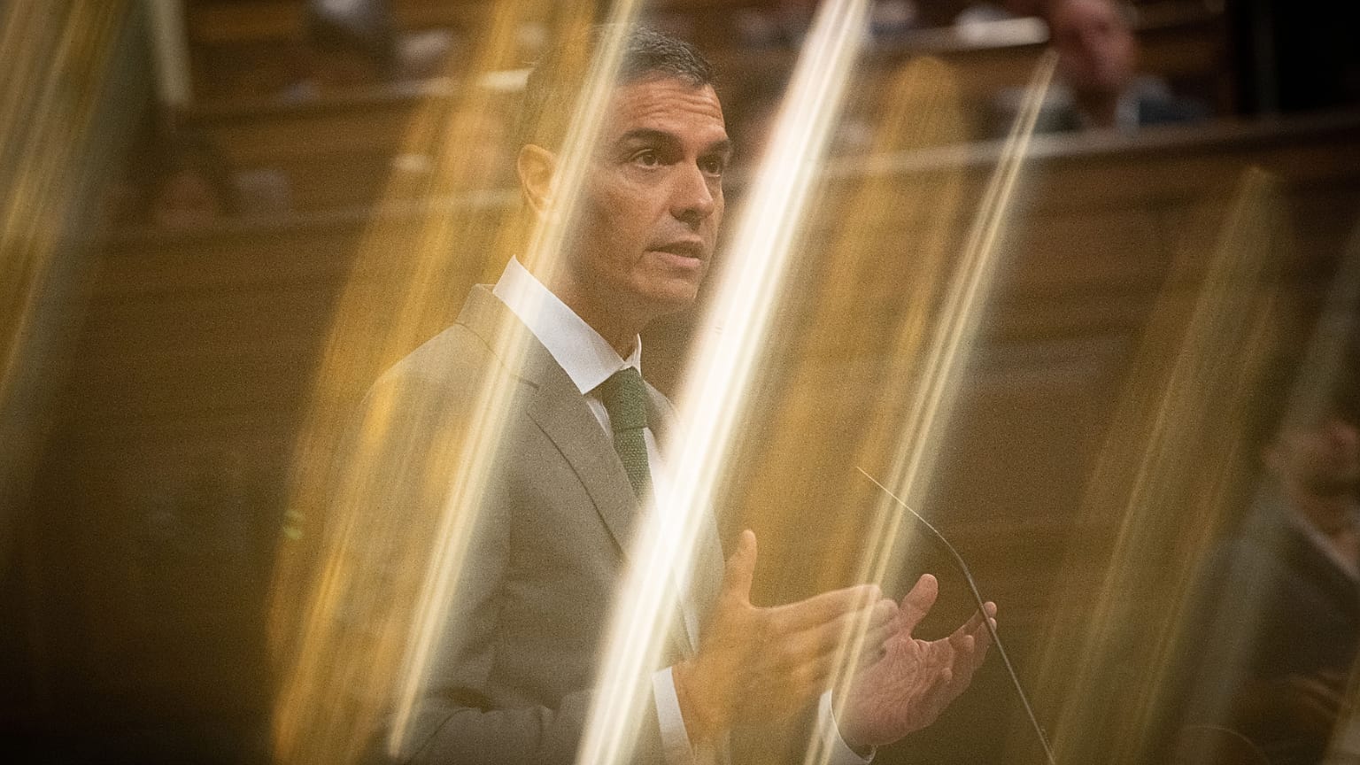 Pedro Sánchez, durante su comparecencia en el Congreso por la crisis de Ceuta