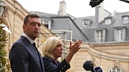 FILE: French far-right leader Marine Le Pen and Rassemblement National Jordan Bardella speak to the media after a meeting with French Prime Minister, Paris, 2 September 2025.