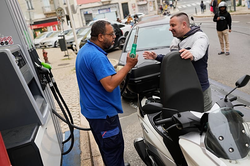 ARQUIVO (29.04.2025). Posto de abastecimento em Lisboa.