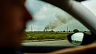 Smoke rises from a burning pharmaceutical warehouse following Russian drone attacks on the outskirts of Kyiv, Ukraine, Thursday, Sept. 3, 2026.