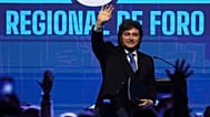 Milei, durante un acto.