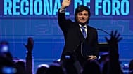 Milei, durante un acto