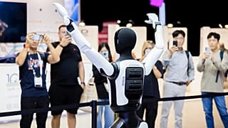 Photo d'archive - Un robot danse sur le stand Agibot lors de la deuxième journée de presse du salon IFA 2026 à Berlin, jeudi 3 septembre 2026.