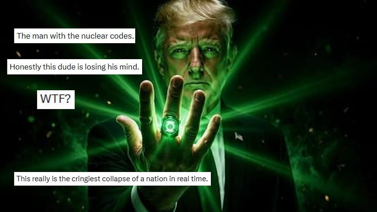 Дональд Трамп как Зеленый Фонарь? Почему администрации Трампа пора перестать злоупотреблять отсылками к поп-культуре