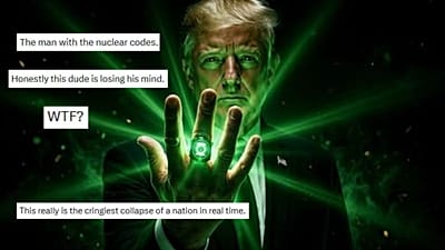 Donald Trump como Green Lantern, por qué el Gobierno de Trump debe dejar de usar mal las referencias de la cultura pop
