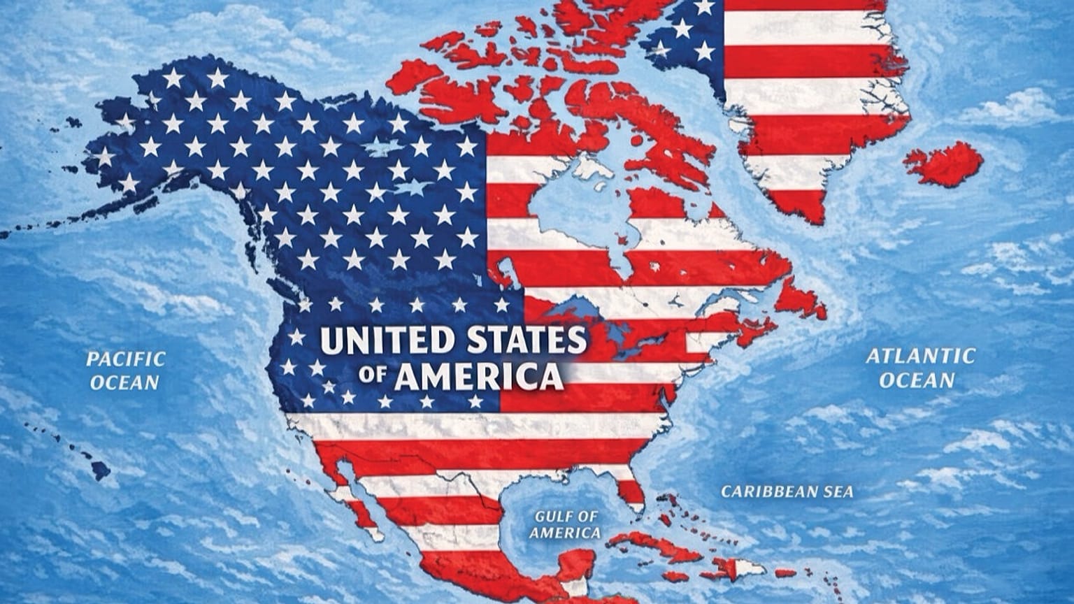 Trump posted an image of a map on Truth Social.