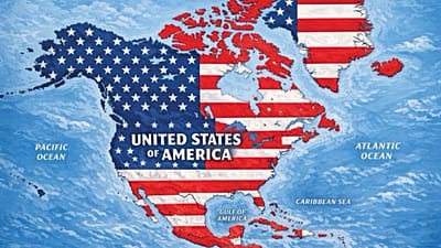Trump posted an image of a map on Truth Social.
