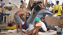 Inmigrantes en las calles de Ceuta