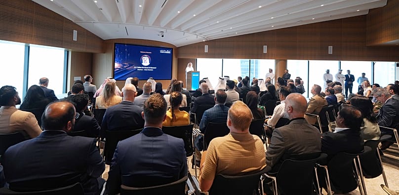 H.E Al Mansoori addressing chairpersons of Business Groups and Business Councils during the event