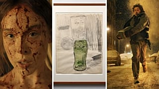 Ella Beatty in 'Monster'; Andy Warhol (Américain, 1928-1987) Campbell’s Soup Can Over Coke Bottle, 1962'; Austin Abrams in 'Resident Evil' 