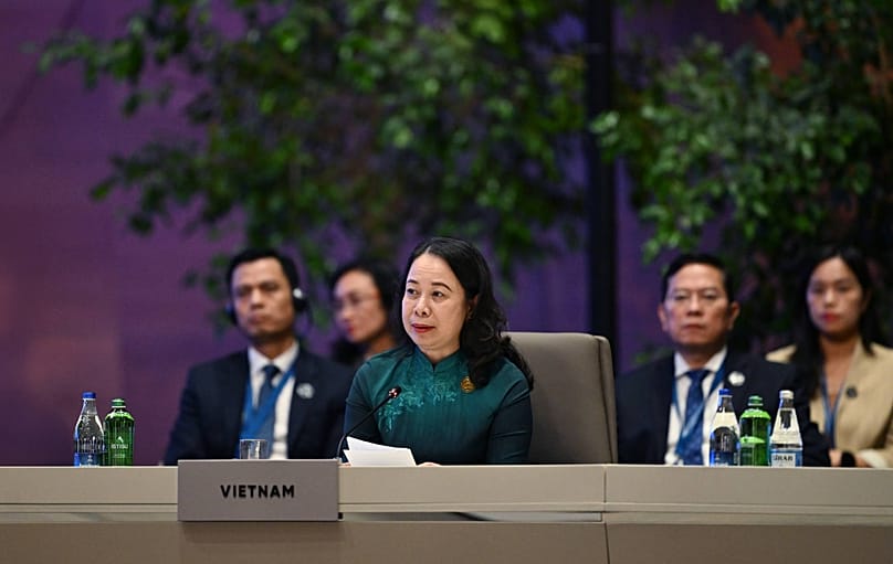 Vietnamese Vice President Võ Thị Ánh Xuân, during CICA Summit in Baku, Azerbaijan