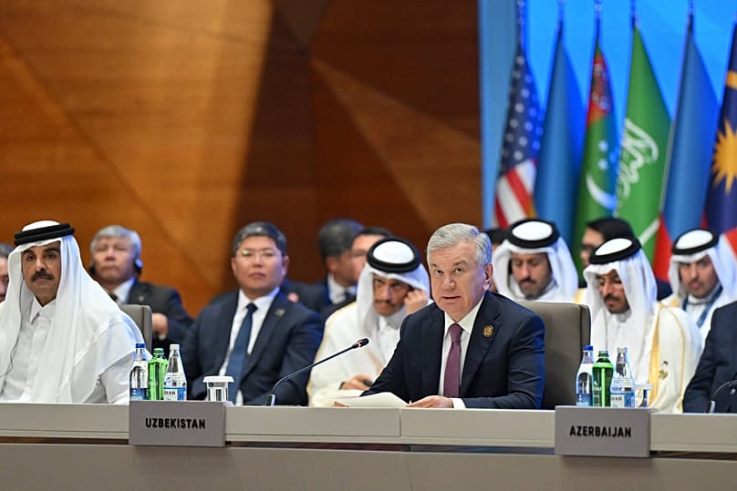 President of Uzbekistan, Shavkat Mirziyoyev, during CICA Summit in Baku, Azerbaijan