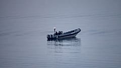 Morocco security forces patrol near the Spanish-Moroccan border from Ceuta on 15 August 2026.