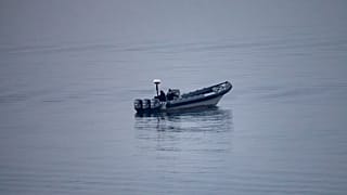Morocco security forces patrol near the Spanish-Moroccan border from Ceuta on 15 August 2026.