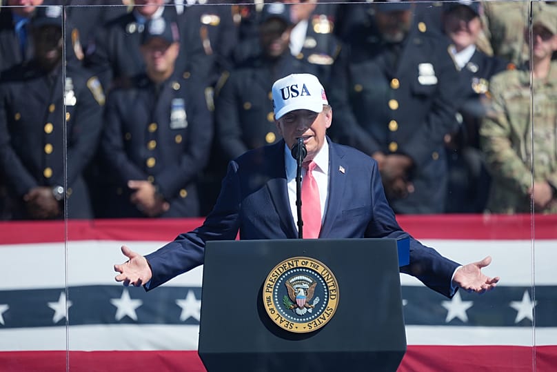 US President Donald Trump speaks during a Steel Across America event in Washington, 8 September, 2026