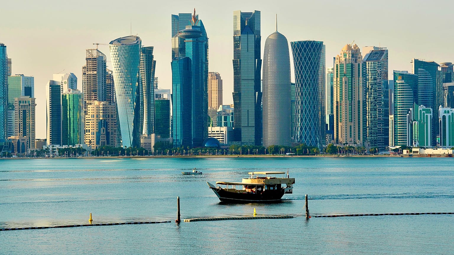 Doha’s skyline, Qatar, 18 January 2026.