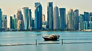 Skyline von Doha, Katar, 18. Januar 2026.