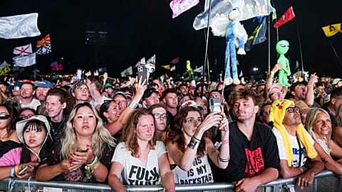 'A scam': Glastonbury fans furious over music festival's historically high ticket prices for 2027 - Pictured: Glasto 2025