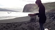 Raccolta di campioni, Praia de Almoxarife, isola di Faial, novembre 2020