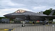 Eine F-35 Lightning II, genauer gesagt eine F-35A, die für den konventionellen Start und die konventionelle Landung ausgelegt ist, ILA 2026, 13.06.2026