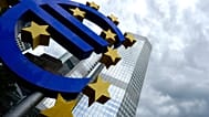 FILE. The Euro sculpture stands in front of the European Central Bank building in Frankfurt, Germany, June 2014