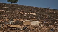 موقع استيطاني إسرائيلي على تلة في قرية المغير الفلسطينية بالضفة الغربية، الأربعاء 9 أيلول 2026.
