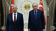 Erdoğan ve Yavaş görüşmesinden bir kare.