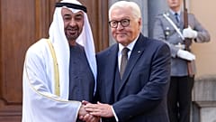 Scheich Mohammed bin Zayed al-Nahyan mit Bundespräsident Frank-Walter Steinmeier in Berlin, 10. September 2026