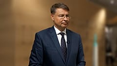 Valdis Dombrovskis, European Commissioner for the Economy.