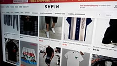 En la foto se muestra una página de la web de Shein.