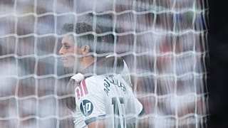Real Madrid's Arda Guler celebrates after scoring his sides fourth goal during the La Liga 
