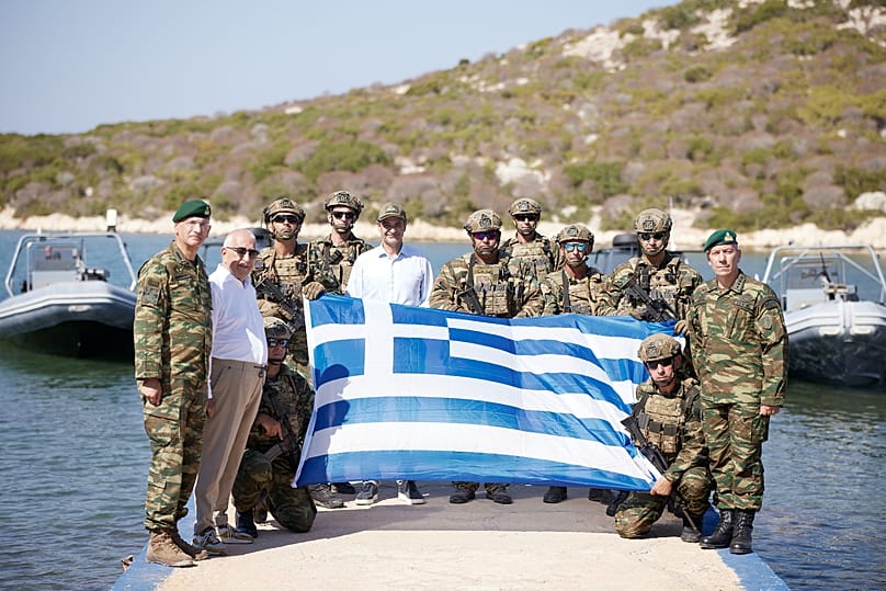 Ο Κυριάκος Μητσοτάκης στη Ρω