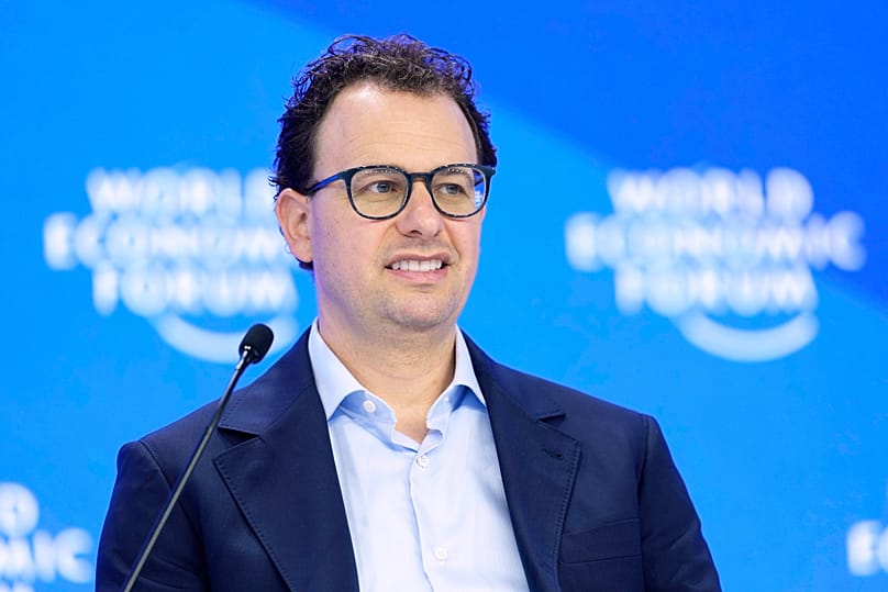 Dario Amodei, CEO und Mitbegründer von Anthropic, nimmt am 23. Januar 2025 an der Jahrestagung des Weltwirtschaftsforums in Davos, Schweiz, teil.
