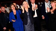 Sozialdemokratin Magdalena Andersson am Wahlabend in Stockholm