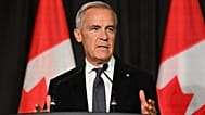 Canadian Prime Minister Mark Carney speaks to Canadian business leaders at the Canada Investment Summit welcome reception in Toronto, Sunday, Sept. 13, 2026