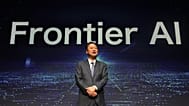 Junichi Miyagawa, president and CEO of SoftBank, speaks during a news conference at a hotel in Tokyo, Tuesday, June 16, 2026. (AP Photo/Hiro Komae)