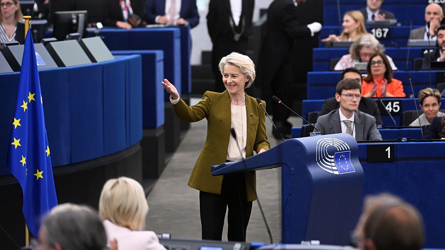 Ursula von der Leyen during last year's State of the EU speech.