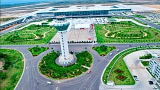 Dr António Agostinho Neto International Airport, near Luanda.