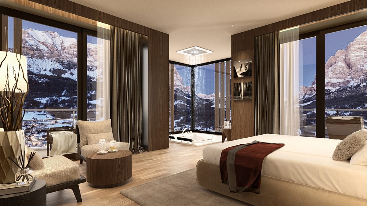Every room in this soon-to-open luxury hotel boasts incredible views of the Dolomites
