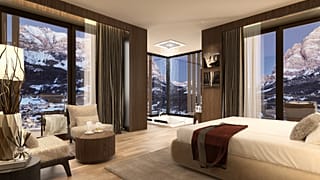 Abre em dezembro o The First Cortina, do grupo The Pavilions Hotels & Resorts, em Cortina d’Ampezzo