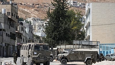 انتشار لقوات الجيش الإسرائيلي خلال اقتحام مخيم عسكر للاجئين قرب نابلس بالضفة الغربية المحتلة، الجمعة 4 سبتمبر 2026.