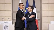 French President Emmanuel Macron and Finnish President Alexander Stubb