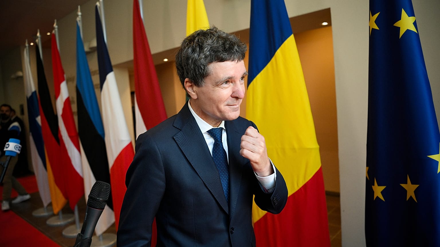Le président roumain, Nicușor Dan