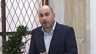 Miguel Ángel Pérez Triano, delegado del Gobierno en Ceuta, durante una comparecencia pública.