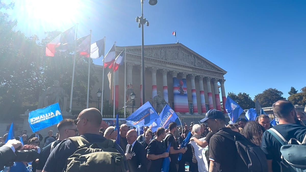 French police take to streets in mass protest over pay, staffing and resources