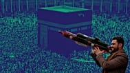 یک هوادار حوثی‌ها در جریان تظاهراتی در حمایت از فلسطینیان / صنعا، یمن، ۵ آوریل ۲۰۲۴